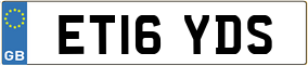 Trailer License Plate